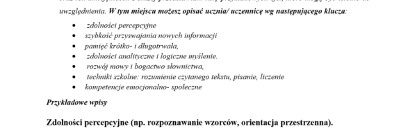 PORADNIKI/GOTOWE ROZWIĄZANIA I ZAPISY. OPINIA O UCZNIU/SPRAWOZDANIE Z ZAJĘĆ REWALIDACYJNYCH