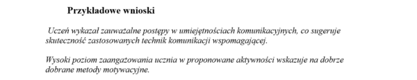 PORADNIKI/GOTOWE ROZWIĄZANIA I ZAPISY. OPINIA O UCZNIU/SPRAWOZDANIE Z ZAJĘĆ REWALIDACYJNYCH