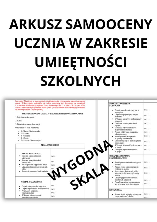 DIAGNOZA SZKOLNA- ZESTAW ARKUSZY OBSERWACYJNYCH.