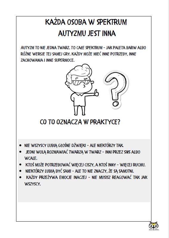 EBOOK ,,POMOCOWNIK DLA ASA. ĆWICZENIA I ZADANIA DLA MŁODYCH OSÓB W SPEKTRUM AUTYZMU