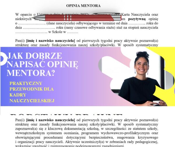 Jak napisać opinię mentora? Wzór, praktyczny przewodnik dla kadry nauczycielskiej