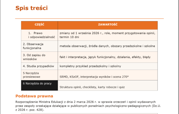 Ocena funkcjonalna ucznia- opinia, szkolenie i wzory dokumentów