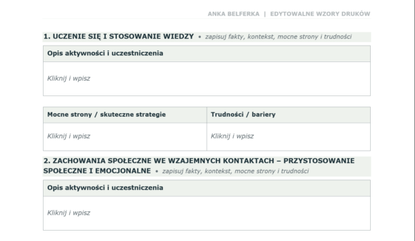 Ocena funkcjonalna ucznia- opinia, szkolenie i wzory dokumentów