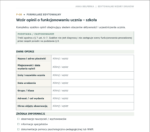 Ocena funkcjonalna ucznia- opinia, szkolenie i wzory dokumentów