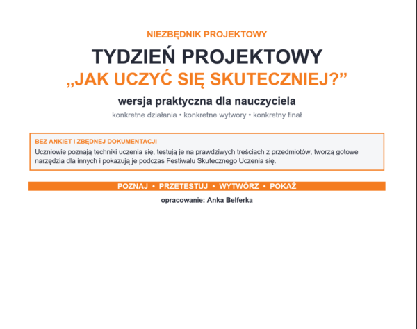 Niezbędnik wychowawcy 2026/2027 – plany pracy, Kompas Jutra, godziny bezpieczeństwa i tydzień projektowy