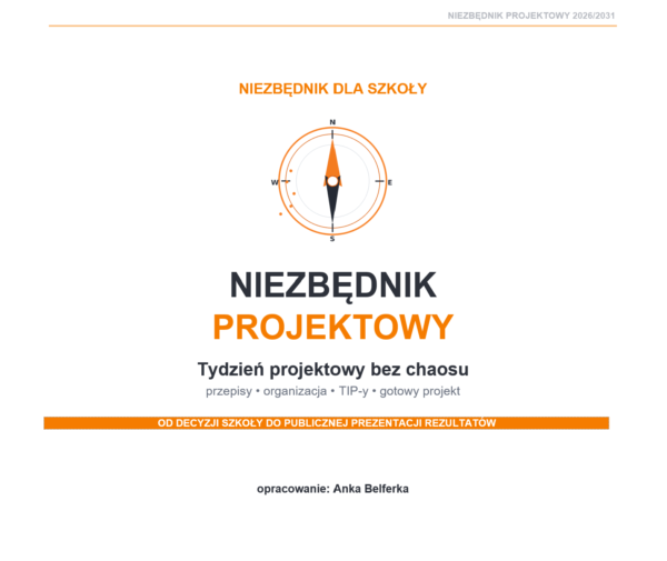 Niezbędnik wychowawcy 2026/2027 – plany pracy, Kompas Jutra, godziny bezpieczeństwa i tydzień projektowy